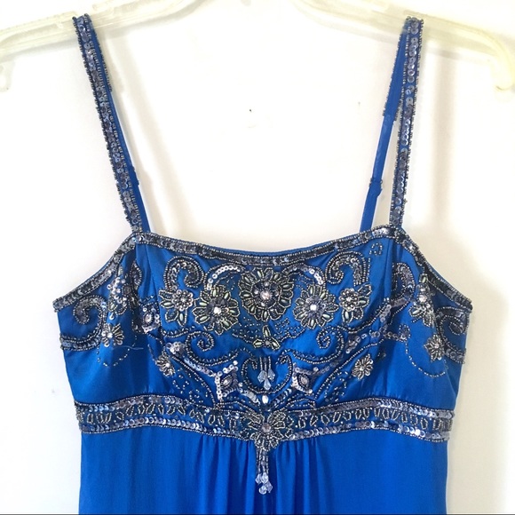 NWT Sue Wong Nocturne Beaded Blue Evening Dress - Picture 2 of 8